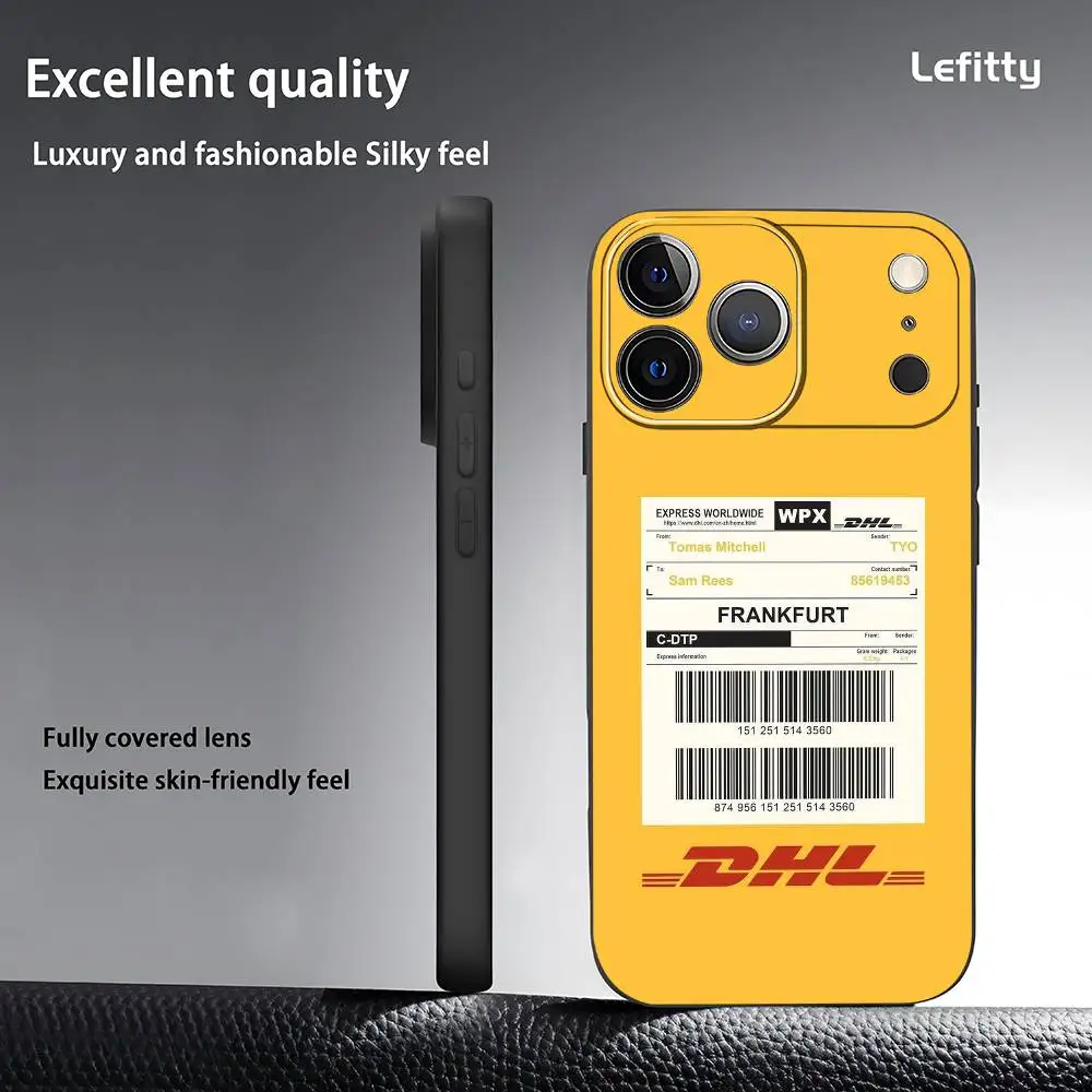 Brand DHL Logo Phone Case For IPhone 17 16 15 14 13 12 11 Pro Max