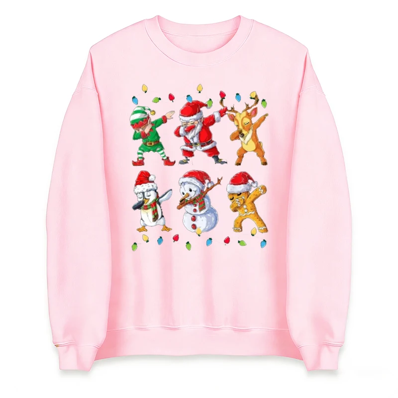الرجعية سانتا الرنة عيد الميلاد البلوز Samichlaus Crewneck البلوز سانتا كلوز الجرافيك هوديي المرأة البلوز قميص رياضي