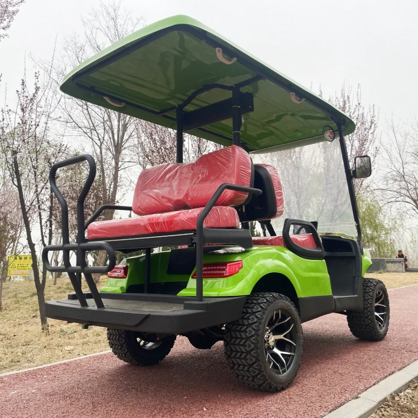

Best Selling Worldwide Electric Golf Cart 4 Wheel Drive Design Side Mirror With Turning Light Backup Camera