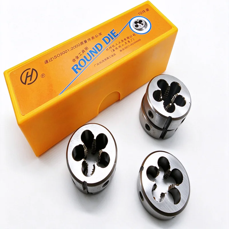 Left hand American die UN/UNC/UNF/UNS/UNF 1/4 5/16 3/8 7/16 1/2 9/16 5/8 3/4 7/8 1-8, thread tool for external thread tapping