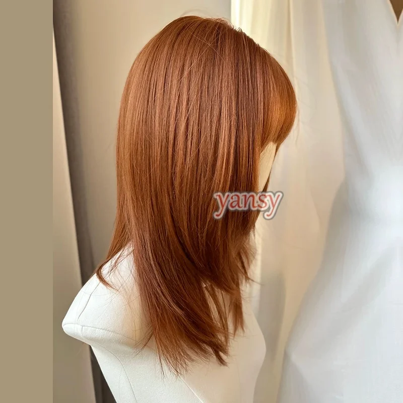 Yansywig Synthetic Hair 3 Colors Japanese Style Long Straight Fashion Wigs For Women Halloween Daily Wear Wig Heat Resistant 4