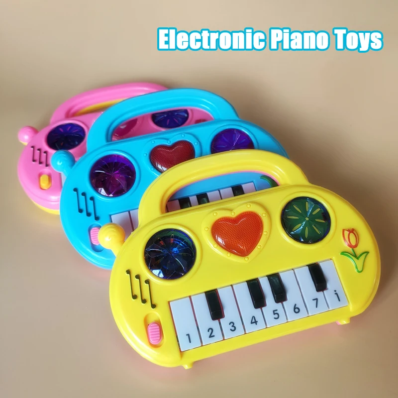 

Electronic Piano Toy Toddler Toys Musical Keyboard Heart-Shaped Music Instruments Educational Momtessori Games Children Gift