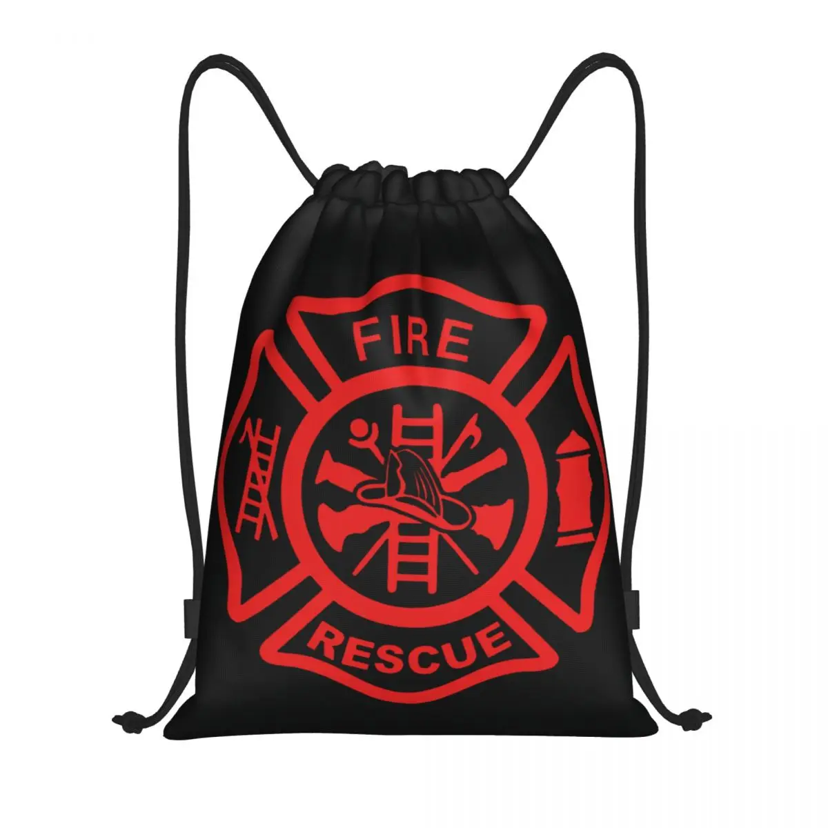 Mochila deportiva con cordón para hombre y mujer, saco de entrenamiento para rescate de incendios, bombero, gimnasio