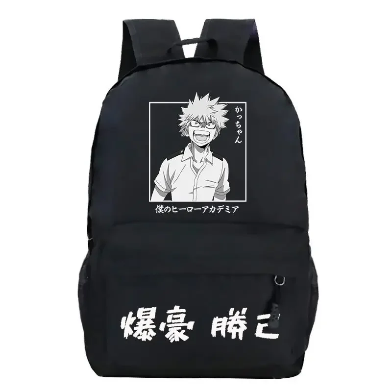 My Hero Academia Anime Mochila, Bolsas Escolares dos Estudantes Bakugou, Boy Girl Laptop Bag, Mochila para adolescentes, Bagpack de crianças