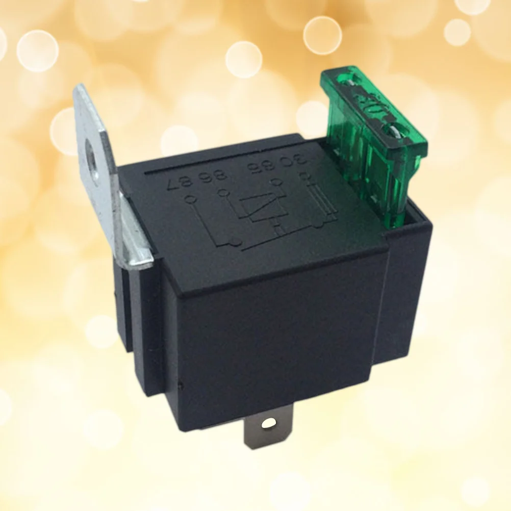 

30A 12Vdc 4-Pin Automotive Relay Car Contactor Auto Power Isolator Switch Protection Universal 12V Application Black