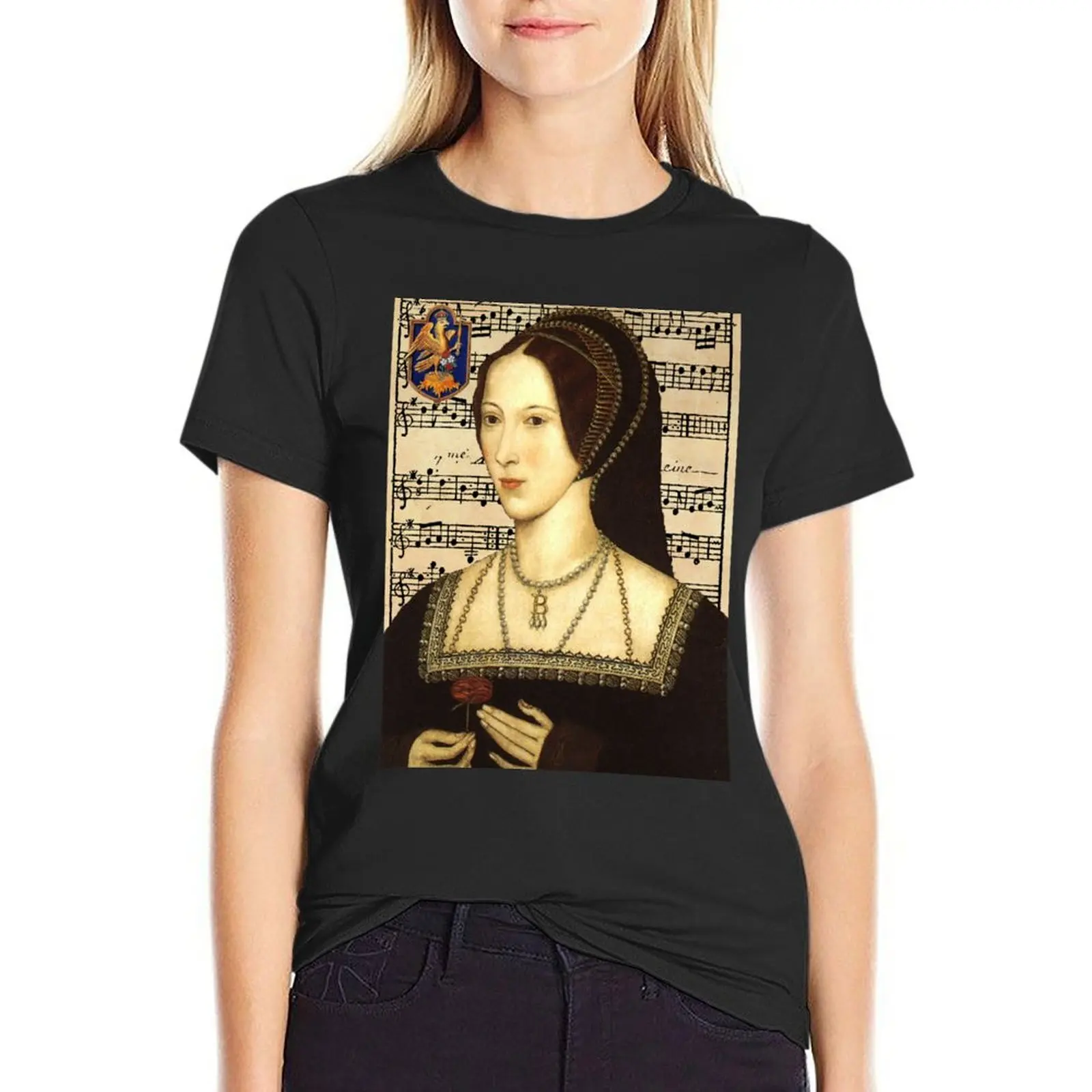 Anne Boleyn, Queen of England T-Shirt plus size tops shirts graphic tees tops for Women