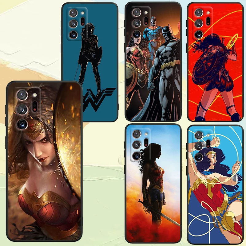 Movie Wonders Womans Hero For Samsung A53 A52 A33 A32 A51 A71 A21S A13 A73 A55 A22 A23 A35 A72 A54 A12 5G Black Soft Phone Case