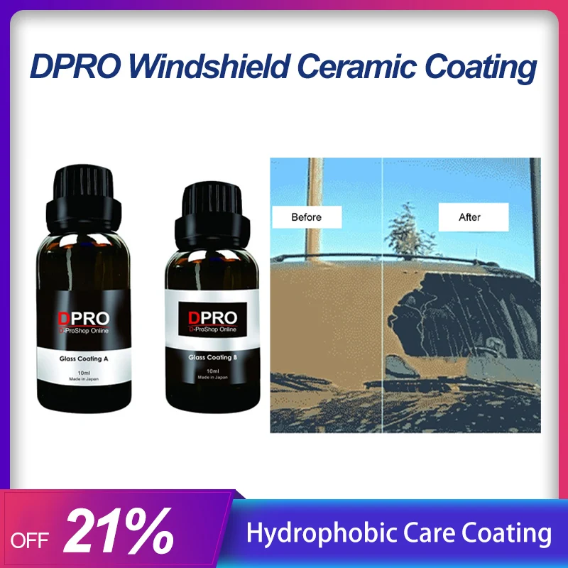 Car Windshield Ceramic Coating Rearview Mirror Rainproof Paint Anti-Scratch Polishing Paint Nano Hydrophobic Care Coating