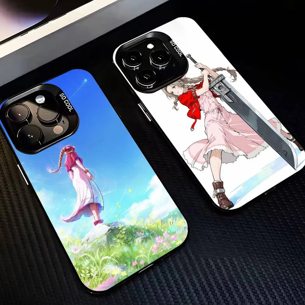 

Cute A-Aerith G-Gainsborough-AG Phone Case For iPhone 17,16,15,14,13,12,11 Plus,Pro Max,Colorful Silver Phone case Funda Cover