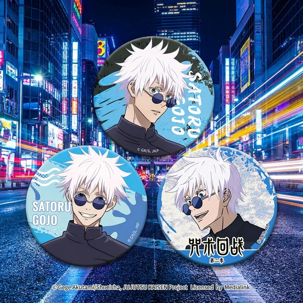 

Jujutsu Kaisen Gojo Satoru Badge Enamel Pin Official Merchandise Reflective Collector Pin Hidden Inventory Arc Season 2 Anime