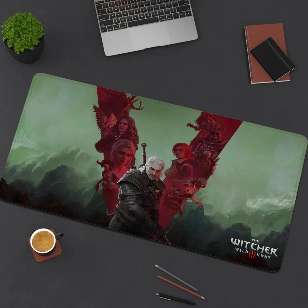 Xxl Mouse Pad Gamer The Witcheres Gaming Mat Mousepad Anime Pc Setup Accessories Keyboard Extended Offices Mats Desk Cabinet