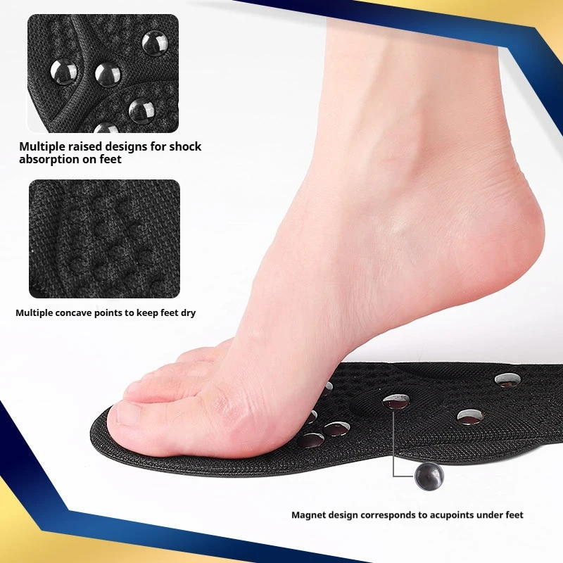 Men Women Foot Acupressure Magnetic Therapy Massage Insoles Non-slip Comfort Insole 2Pcs/4Pcs