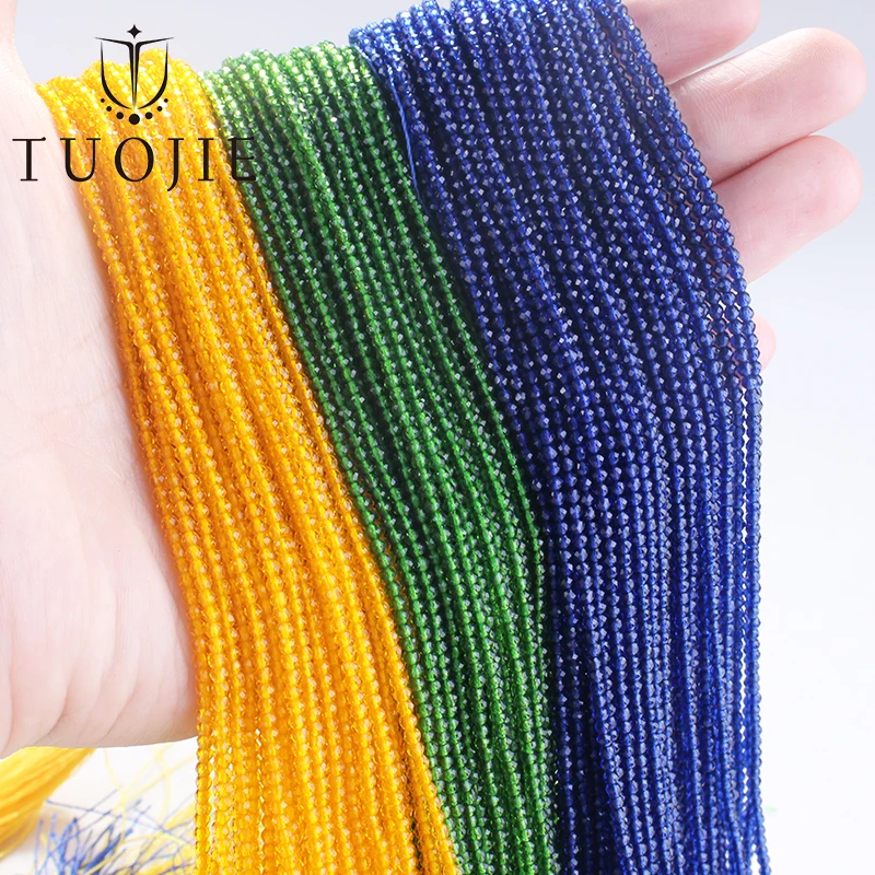 

Wholesale 2mm Hydro Beads Round Micro Green Faceted Crystal Spacer Loose Beads for DIY Jewelry Making Accesorios 20strands/lot