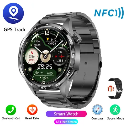 New Smartwatch Huawei Watch 5 Sports Compass NFC Bluetooth Call Waterproof Health Monitoring Heart Rate Sleep Weather Smartwatch
