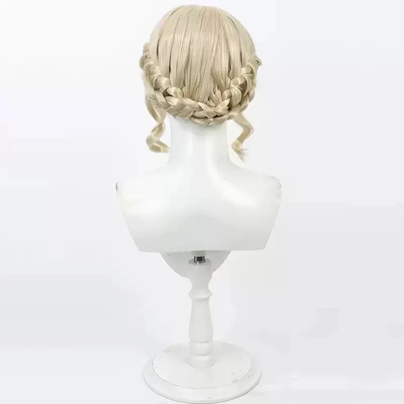 

Anime Delicious In Dungeon Thistle Cosplay Wig Lunatic Magician Gold Heat Resistant Synthetic Hair Halloween Costume Party GD34H