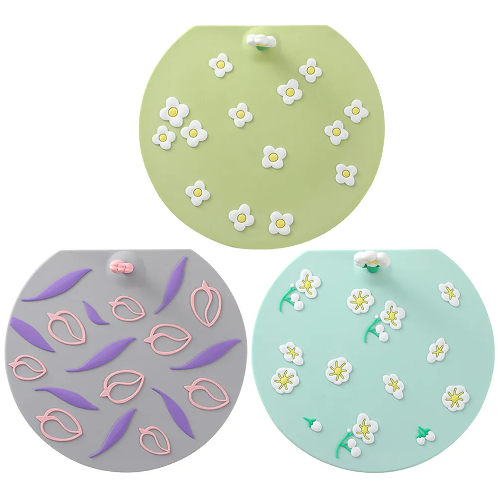 

3Pcs Silicone Drain Stoppers Floor Drain Covers Tub Sink Sealing Stopper for Bathroom Kitchen Sewer Cleaning Sink Sewer Stoppers