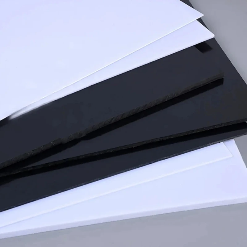1Pcs White/Black ABS Plastic Board Model Sheet Material for DIY Model Part Accessories Thickness 0.3/0.5/1/1.5/2/3/4/5mm