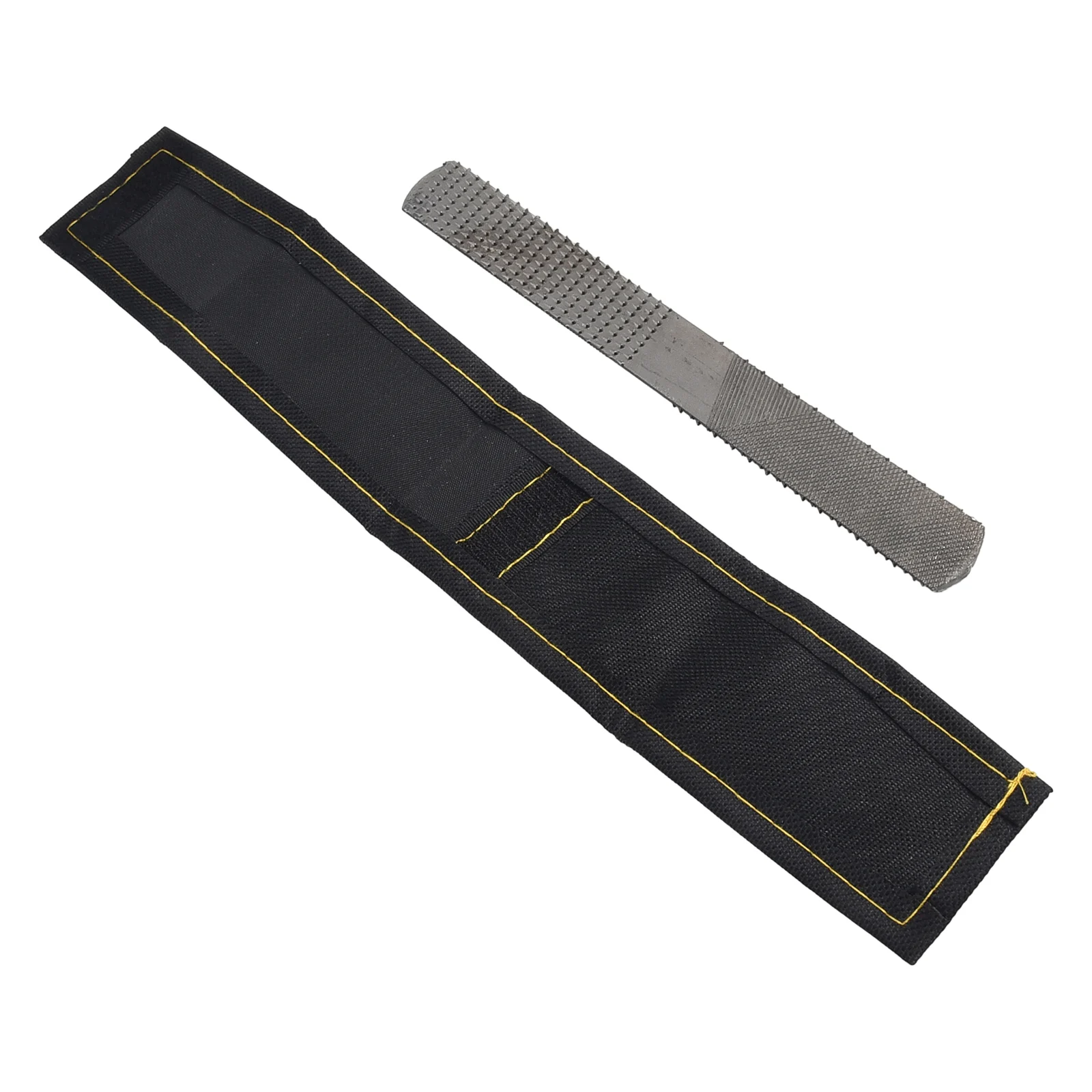 4 in 1 File for Woodworkers with Flat and Half-Round Grinding Zones Supporting Multiple Stages of Material Prep