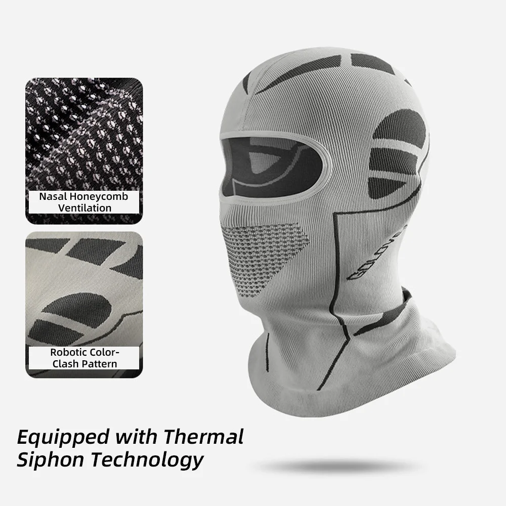 

Cycling Mask Winter Warm Face Mask Knitted Thermal Insulated Mask with Elasticity & Nose Vent for Outdoor Sports