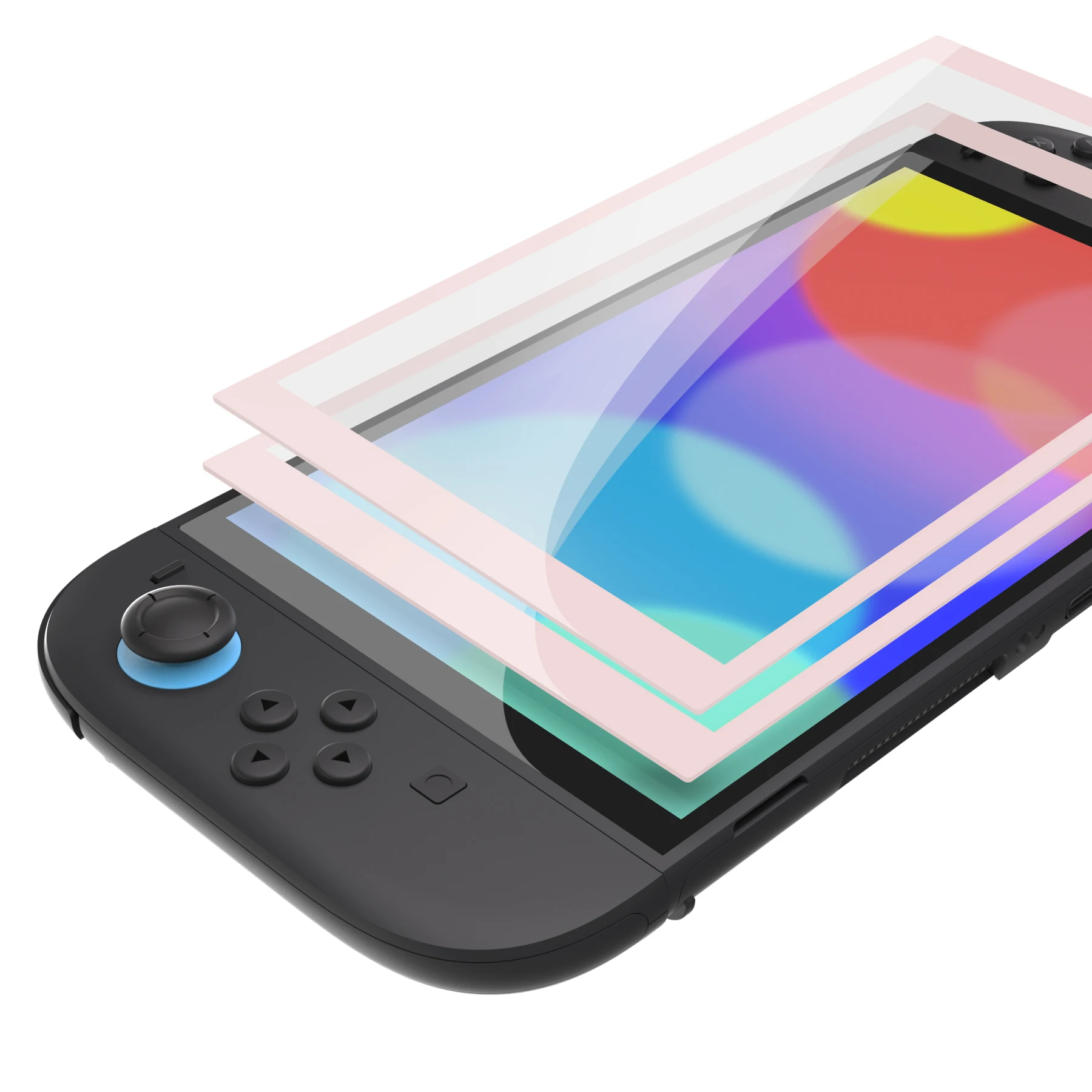 eXtremeRate Tempered Glass Screen Protector for Nintendo Switch 2 Transparent HD Clarity Film & Scratch-Resistant & Shatterproof