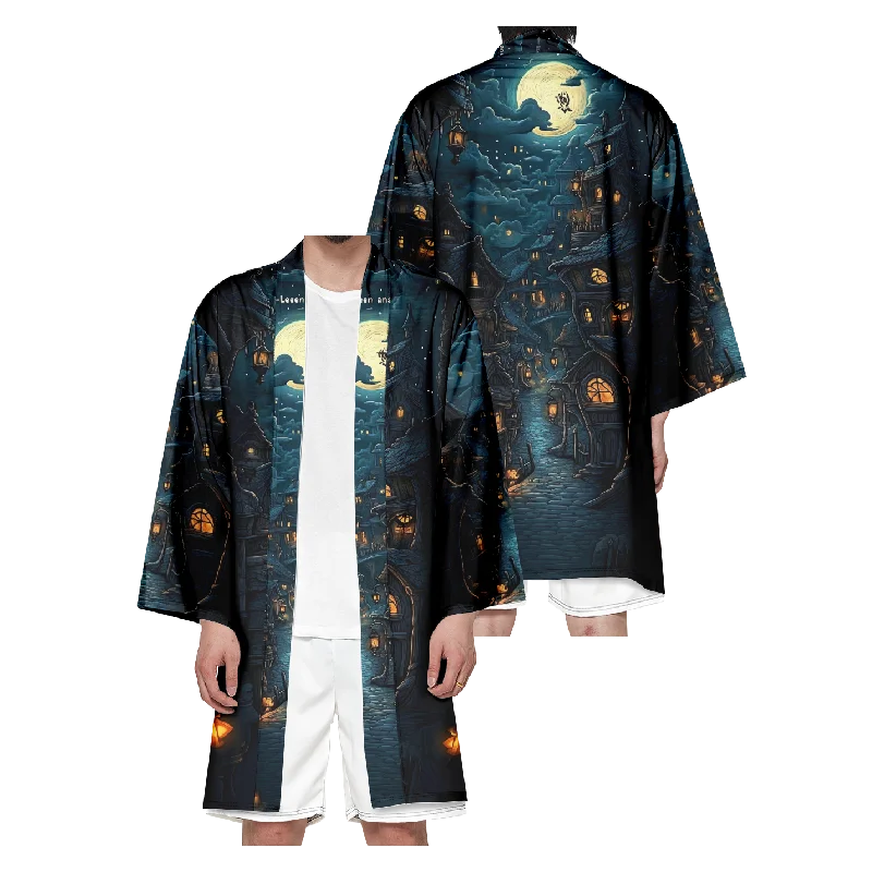 

Мужское японское длинное кимоно на Хэллоуин, женский костюм самурая, кардиган, традиционное платье, рубашка-кимоно, модная юката, внешний чехол