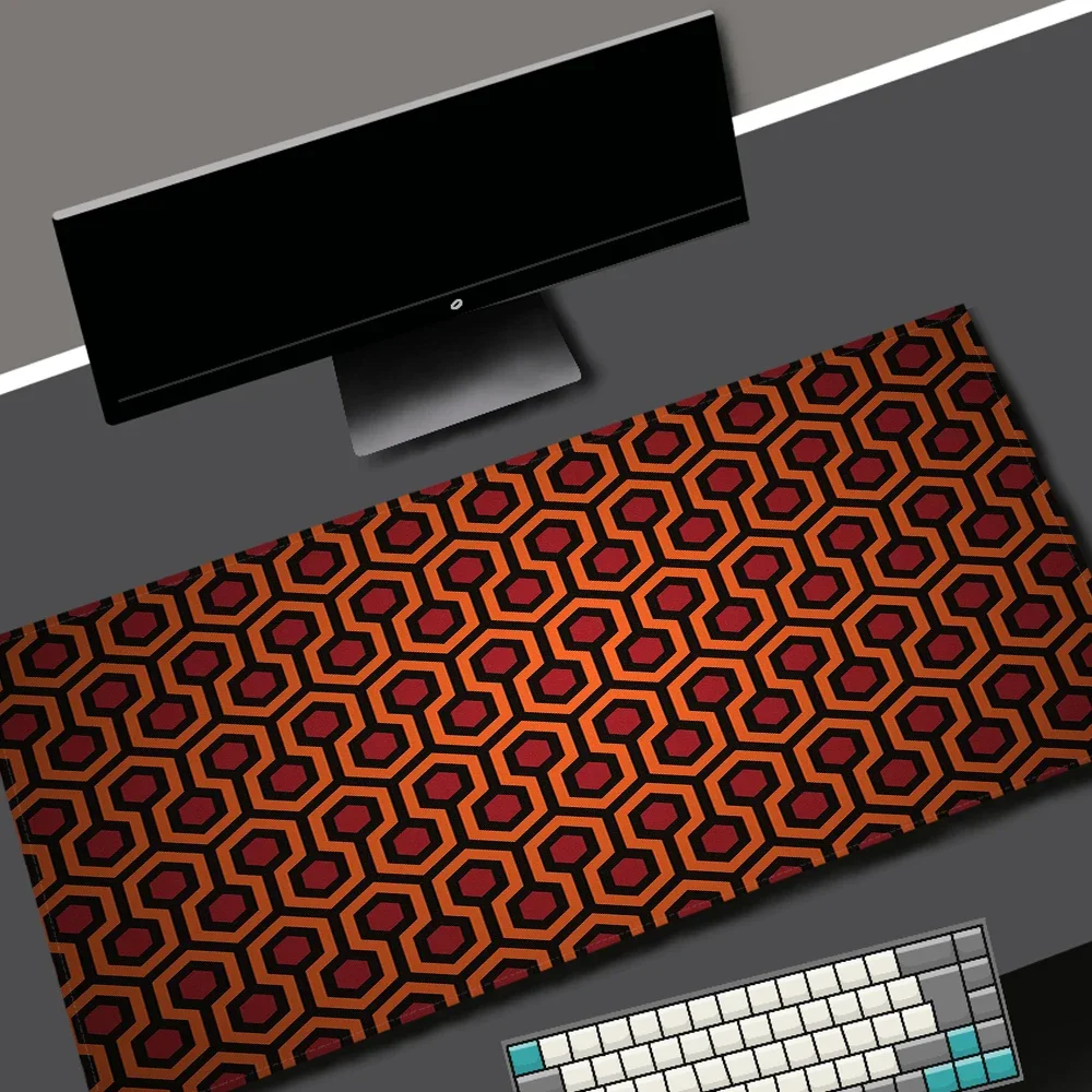 Rubber Honeycomb Mat Yellow Gaming Mouse Pad Kawaii Computer Deskmat Laptop Gamer Office Mousepad Large Keyboard Carpets Deskpad