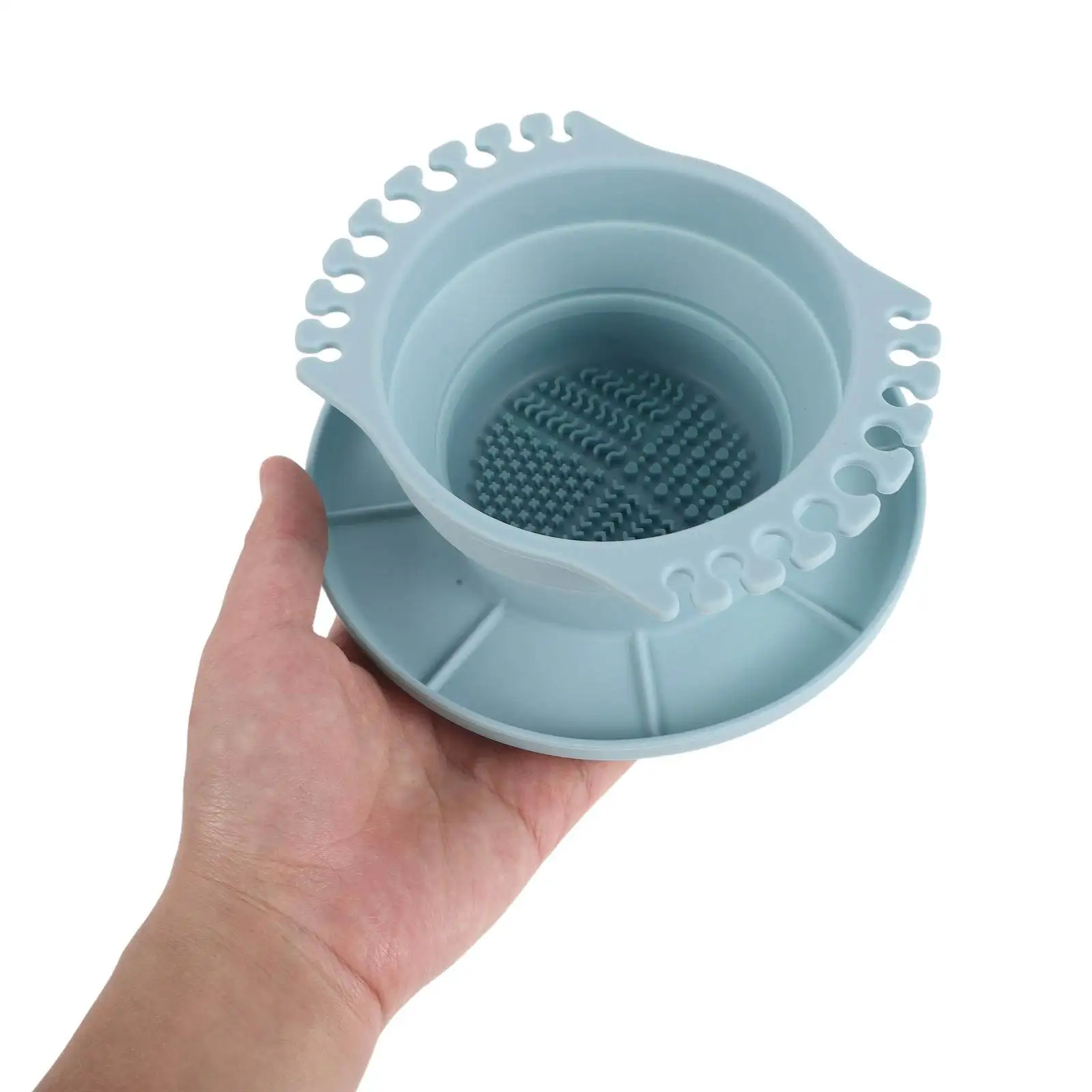 Silicone Collapsible Paint Brush Wash Bucket Foldable Brush Holder Portable Water Container for Oil Acrylic Watercolor Painting