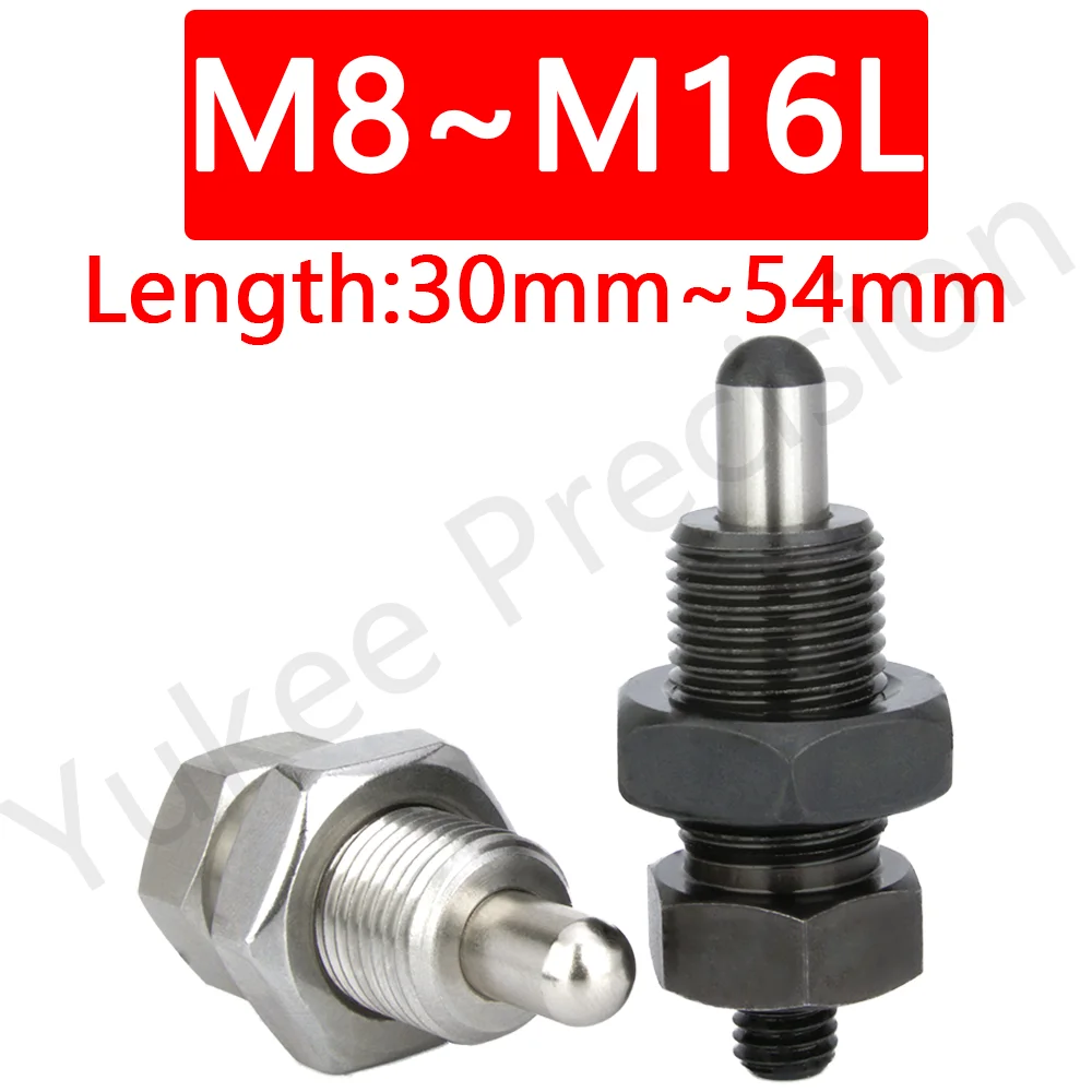 

Y​K224 Factory Supply Index Plunger M8/M8L/M10/M10L/M12/M12L/M16/M16L Carbon Steel/Stainless Steel Round Head Pin With Nut