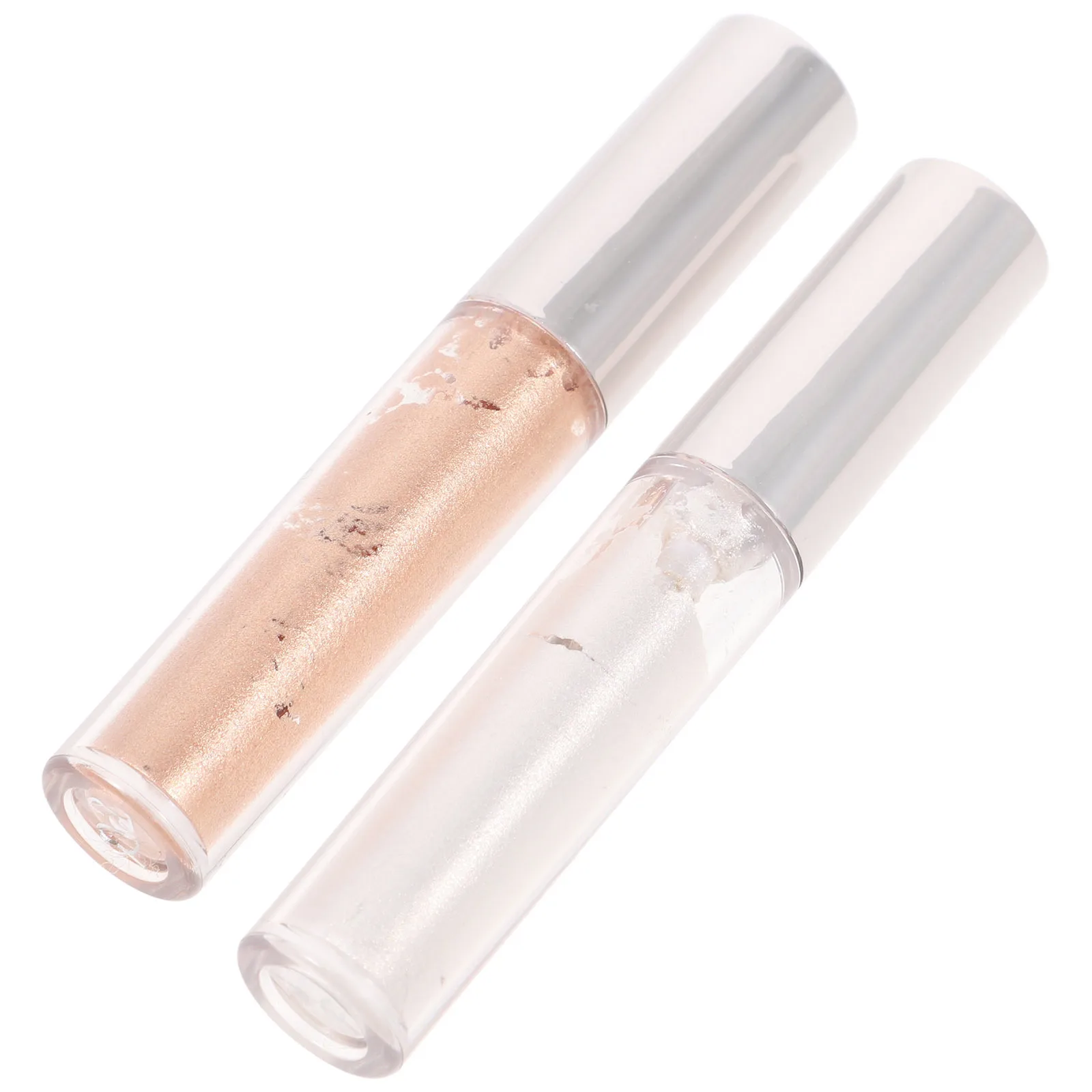 2Pcs Sparkly Eyeshadow Liquid Smooth Texture Highly Pigmented Glitter Eye Makeup Supplies for Birthday Wedding Evening Party