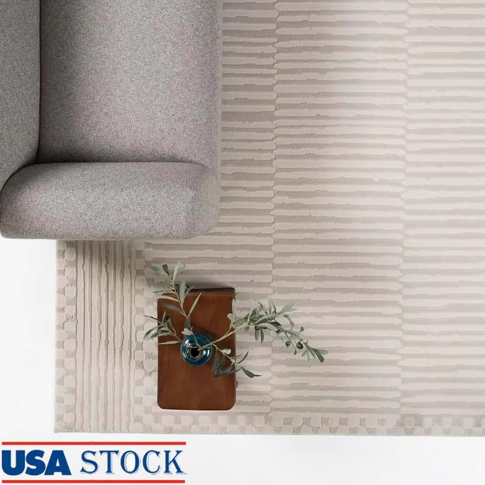 

Моющийся коврик из переработанного полиэстера, средний ворс, персидский геометрический узор, мягкий удобный коврик для гостиной, спальни, Oeko-TEX