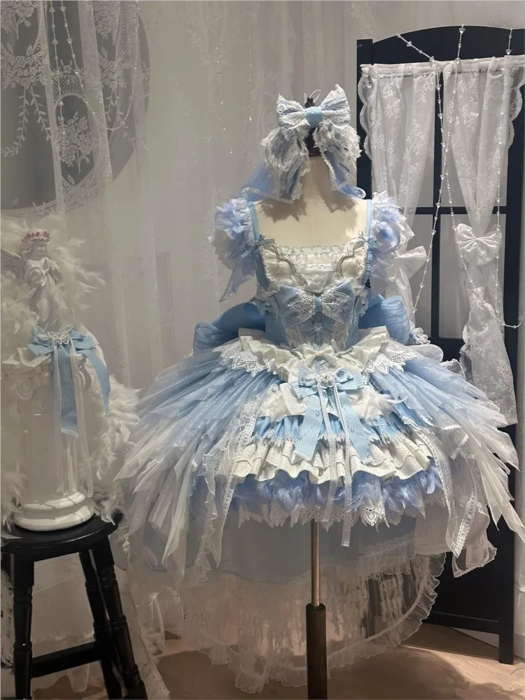 A short and student coming-of-age birthday dress for wedding