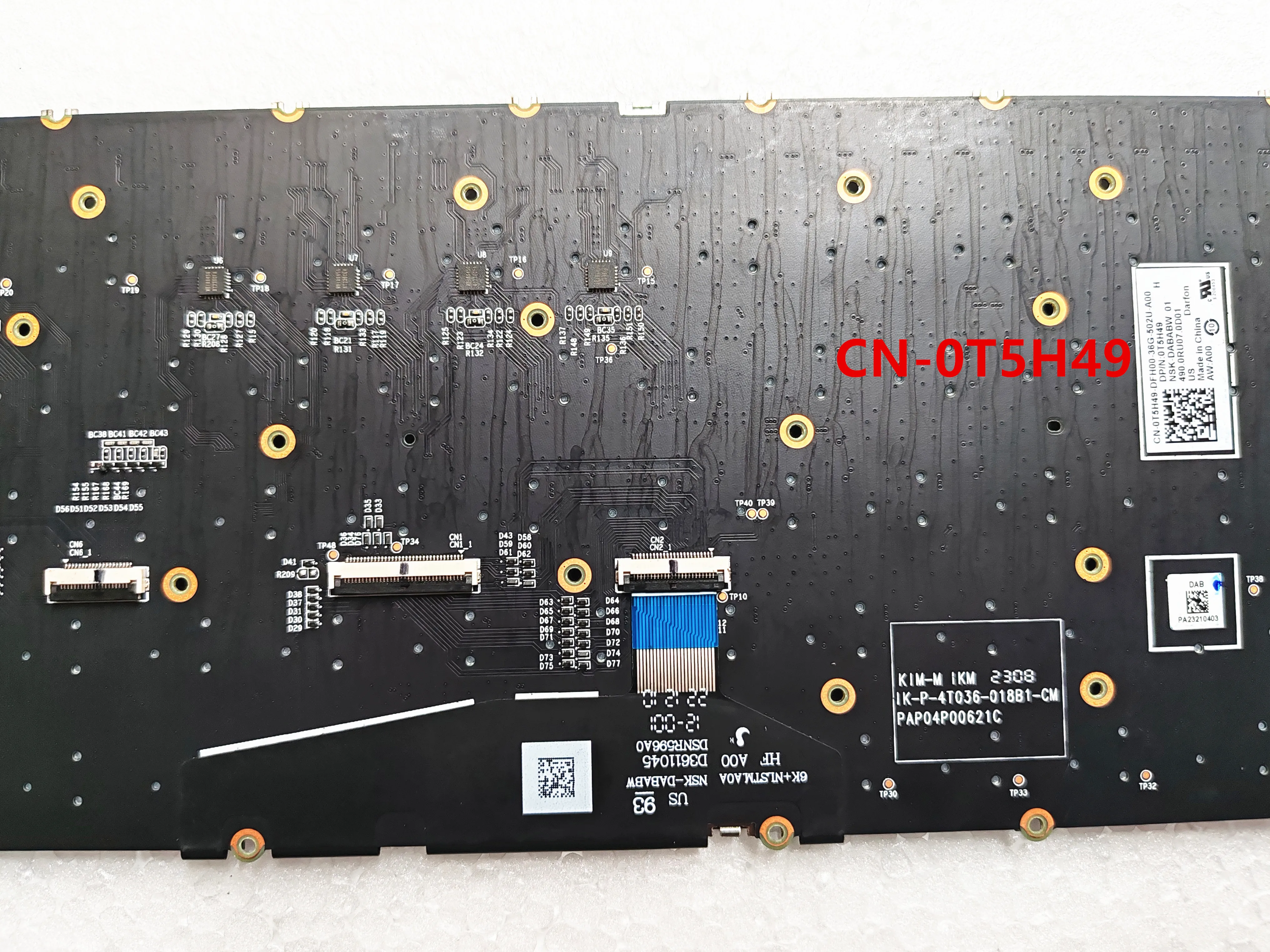 95% nouveau clavier pour Dell Alienware M18 R1 R2 avec rétro-éclairage rvb 0TD3DK 0T5H49