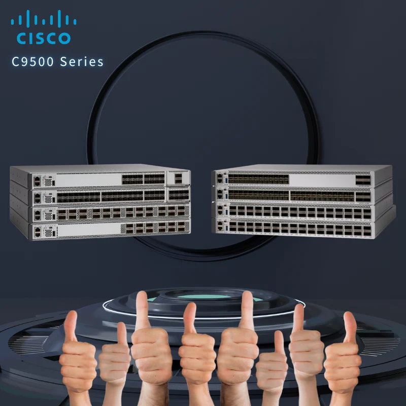 For Catalyst C9500-16X-E SFP Stock Brand New Switch 16 Ports 4 Gigabit SFP Uplinks 1 Year Warranty QoS SNMP Managed Switch