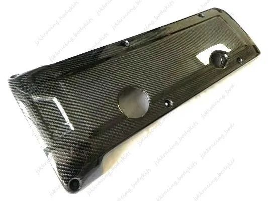 For BMW E46 M3 Engine Cover Spark Plug Hood Interior Panel Kits Carbon Fiber 1pc car BodyKits
