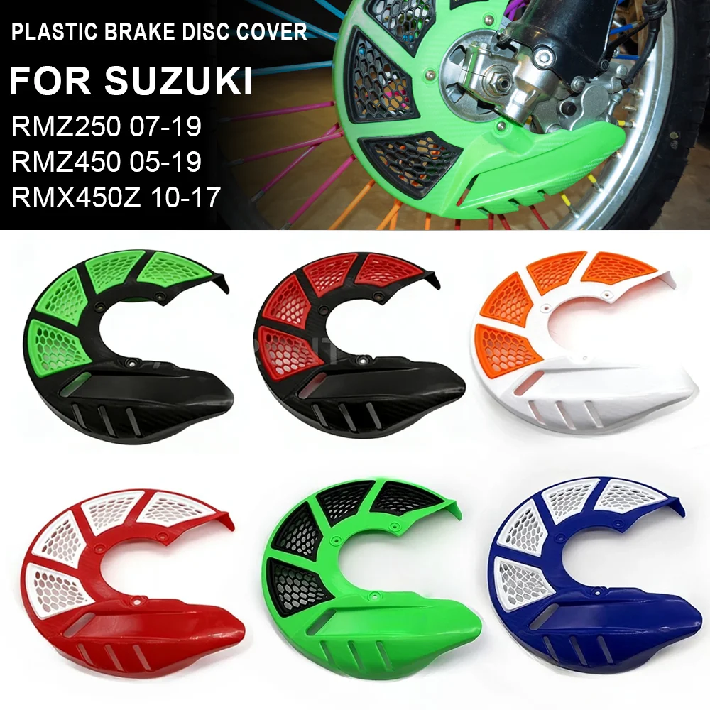 

Motorcycle Front Brake Disc Rotor Guard Cover Protector For SUZUKI RMZ250 RMZ 250 2007-2019 RMZ450 450 2005-2019 RMX450Z 10-17