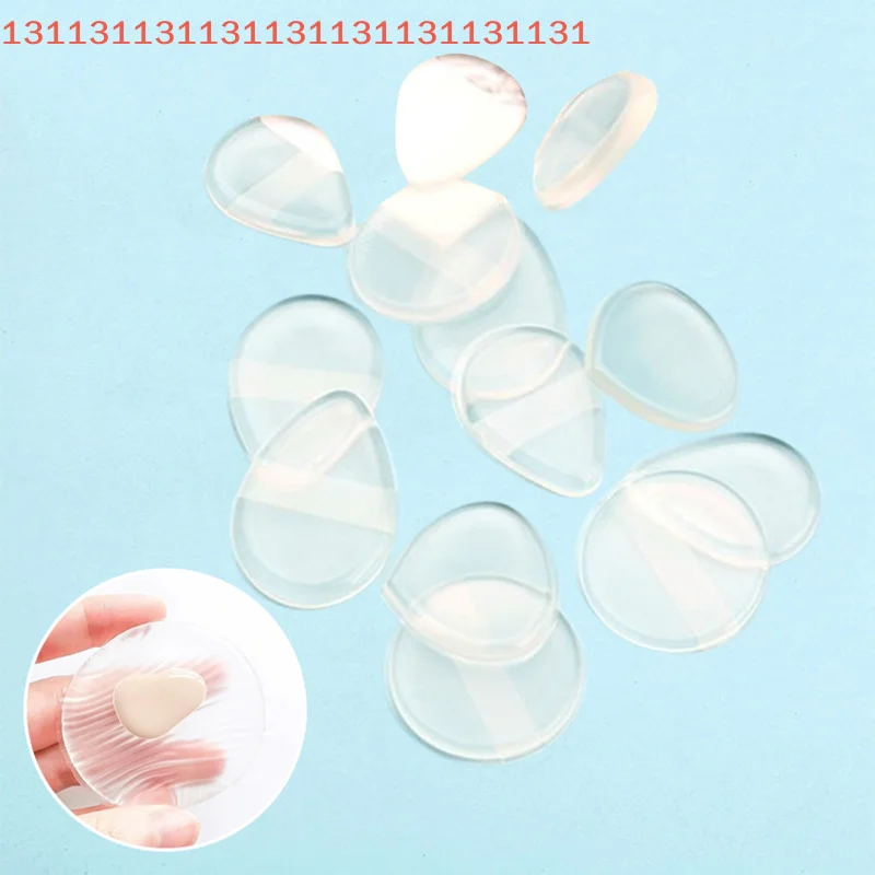 Esponja de esponja de Gel de silicona suave para base cosmética facial BB Cream sin polvo para comer polvo herramientas de maquillaje de soplo cosmético