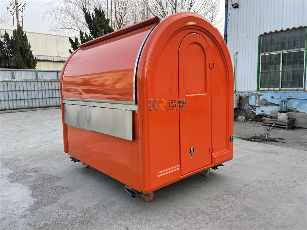 ตู้ขายอาหารริมถนนตู้ขายไอศกรีมตู้ขายอาหารได้เต็มรูปแบบรถเข็นรับพิซซ่ากาแฟ