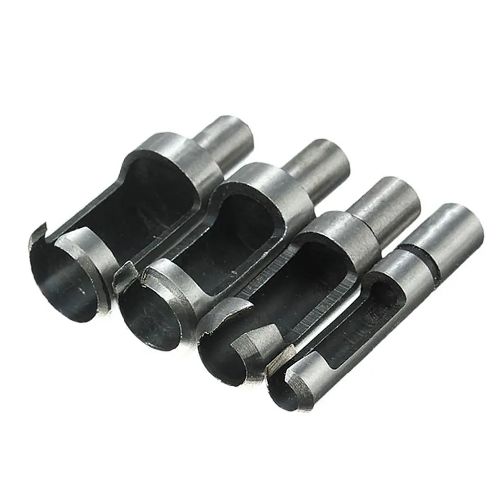 8 Uds HSS tipo garra cónica cortador de madera brocas 5/8 "1/2" 3/8 "1/4 "broca de corcho para carpintería cónica recta y cónica