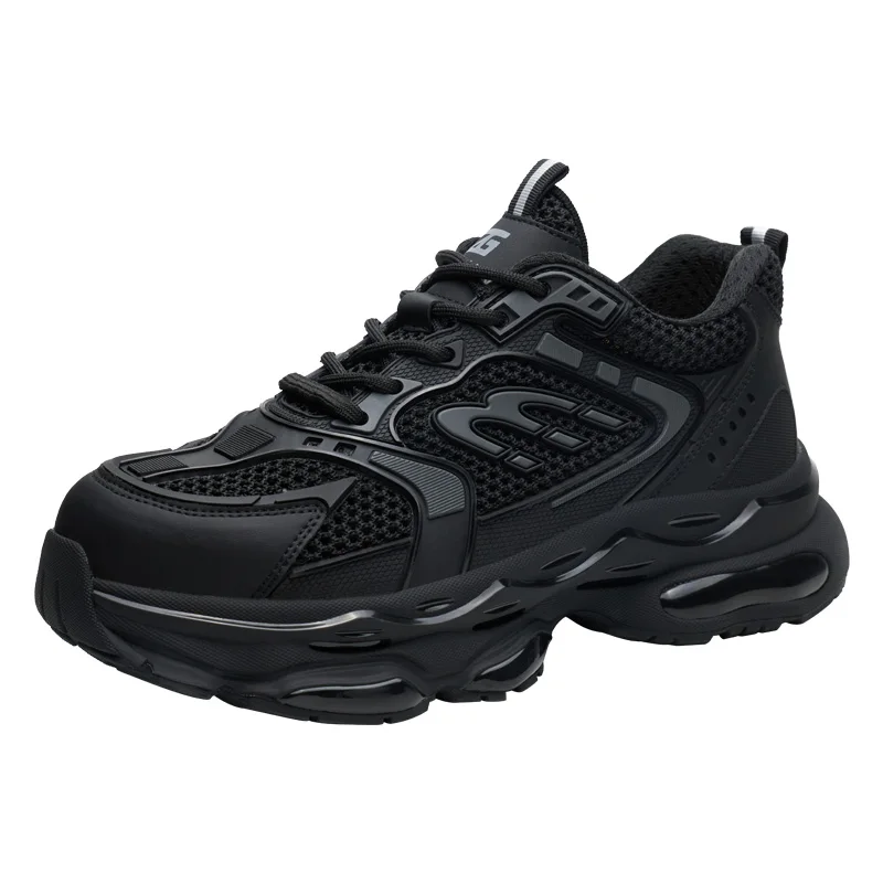 Summer Men's Sport Insulated Safety Protection Work Shoes Breathable Fashionable Lightweight Running Shoes for Office And Work