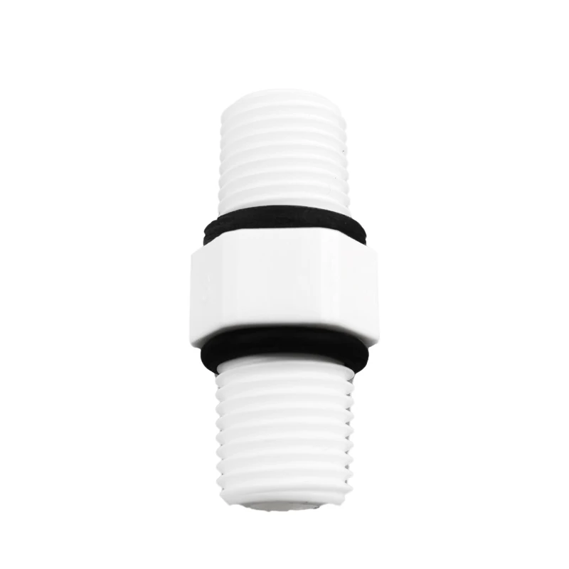 1/4'' Male Thread Pipe Nipple Fittings Plastic For Reverse Osmosis Water Systems Pack Of 10 Pcs