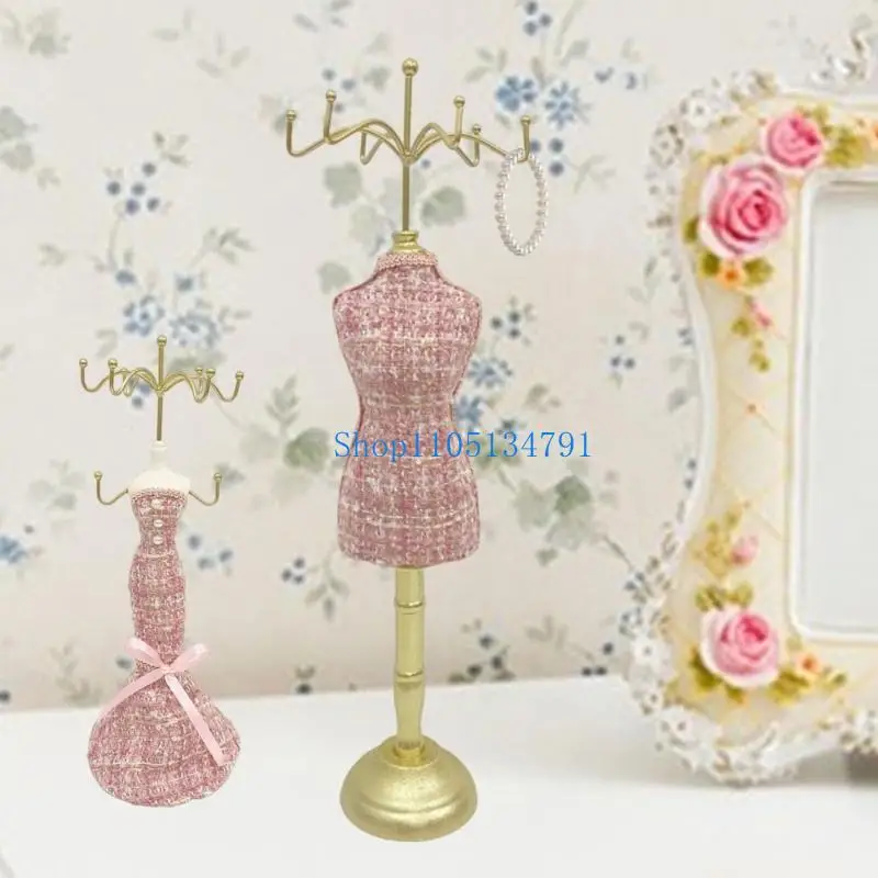 

98 км модные тканевые металлические органайзеры для ювелирных изделий, держатель в форме человека, дисплеи, серьги, кольца,