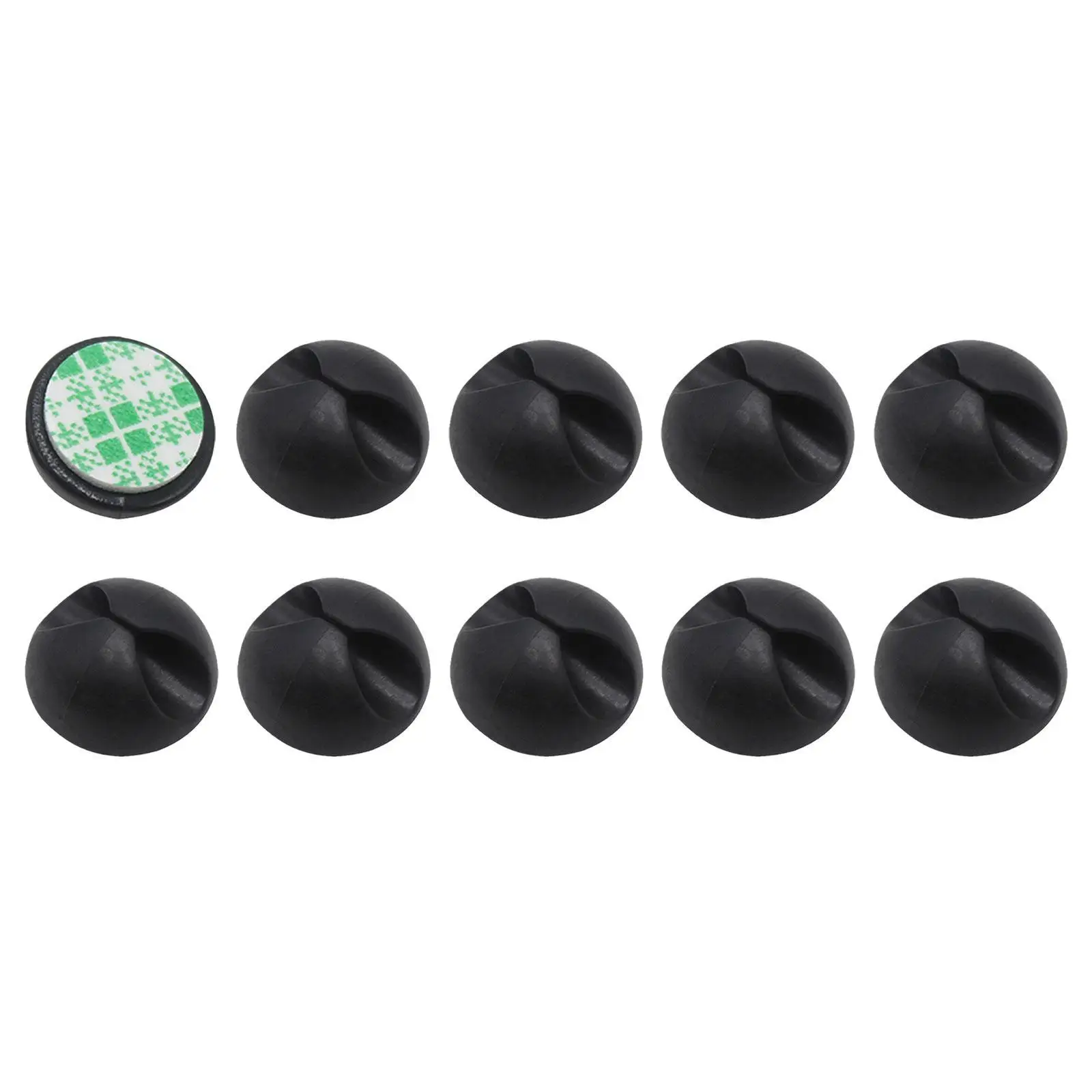 10pcs Car Wire Tie Clip Fixer Organizer Black Color Clamp Cord Cable Line Holder Computer USB Line Fastener Wholesale