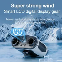 6000mAh Portable Neck Waist Clip Fan Rechargeable 100 Speeds Strong Wind,LEDLighting Cooling Hanging Camping Fan &Power