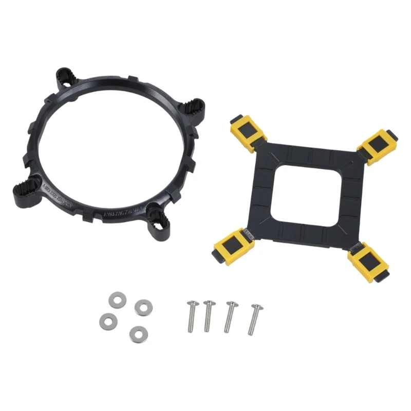 Retention Bracket Coolers,Mounting Bracket Kit CPU Fan Bracket Heatsink Radiator Mount Back Plate for LGA775 115X 1366