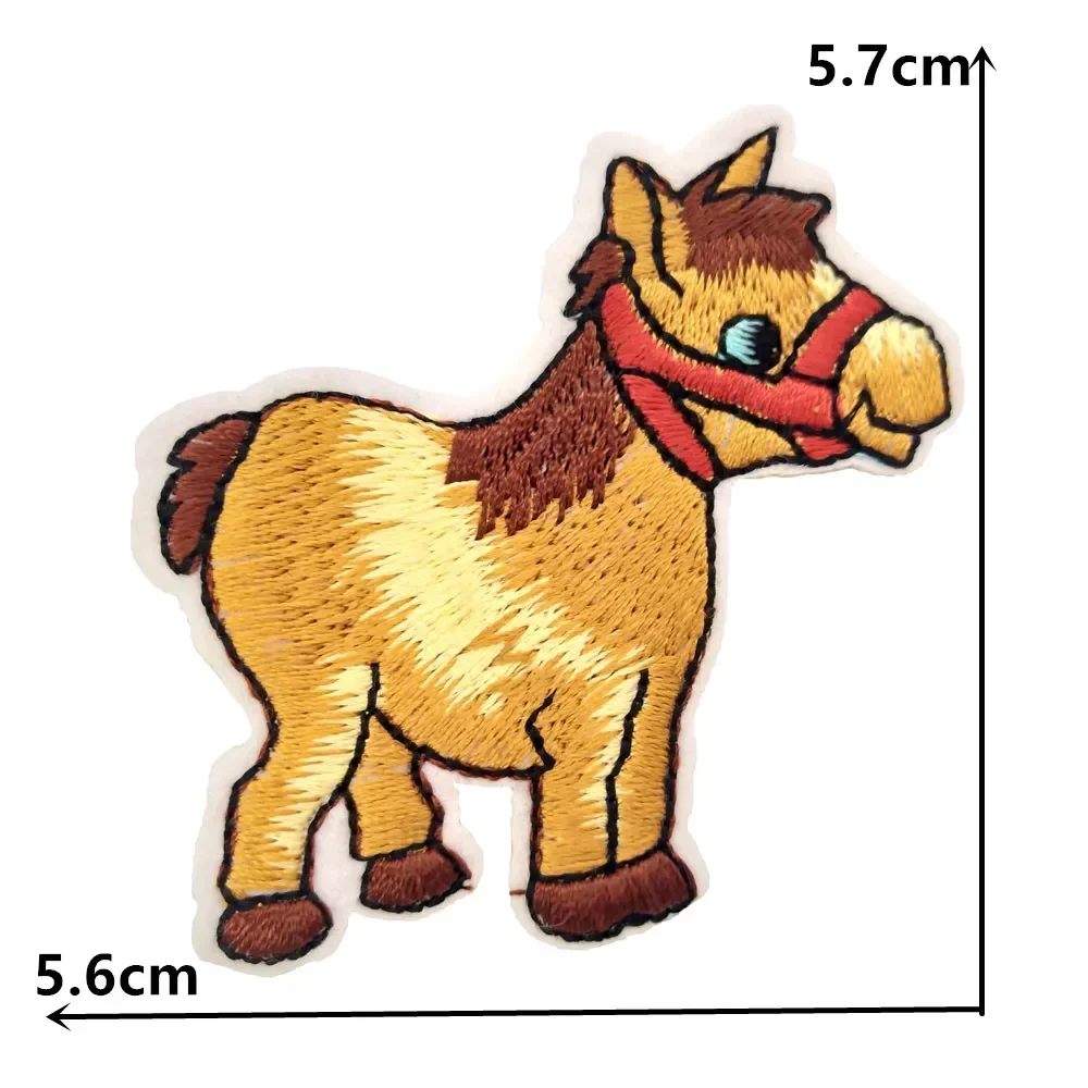 Cartoon Animal Embroidery Kids Cloth Stickers Cloth Patches Patches Decorative Sewing DIY Badges Clothing Accessories