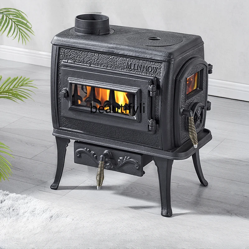 

Fireplace New Cast Iron Burning Wood Stove Heating Stove Household Heating Stove Power 8kW