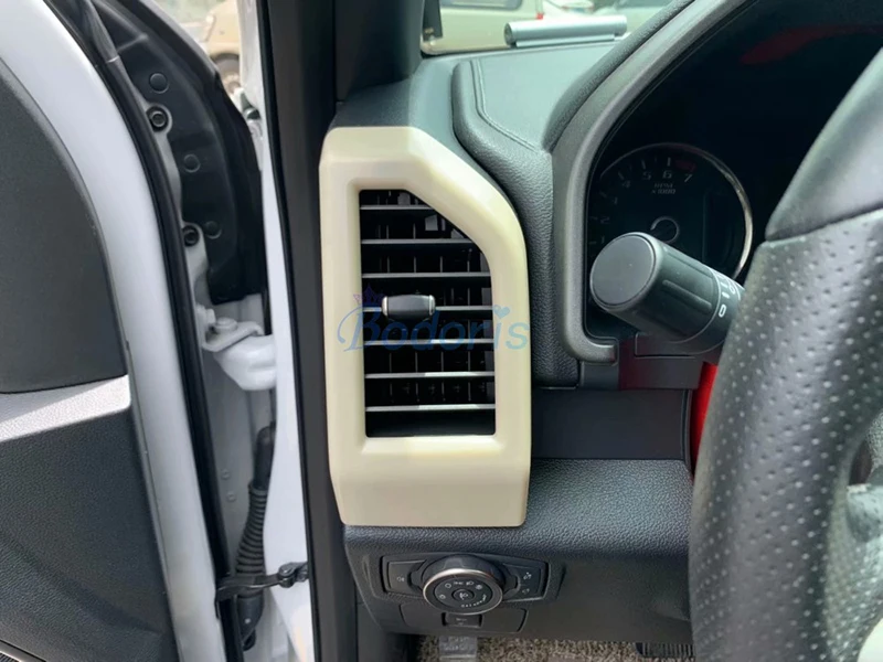 Exterior Dashboard Side Vent Cover For Ford F150 F-150 RAPTOR 2017 - 2019 Outlet Moulding Sticker Trim Car Styling Accessories