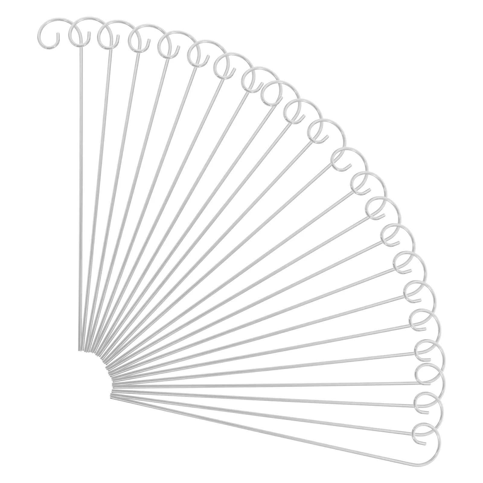20 قطعة خطافات التسمية النباتية خطاف الراعي المعدني في الهواء الطلق حصص الحديقة طويل القامة لتعليق الفوانيس النباتات علامات حديقة التسمية حصص #1