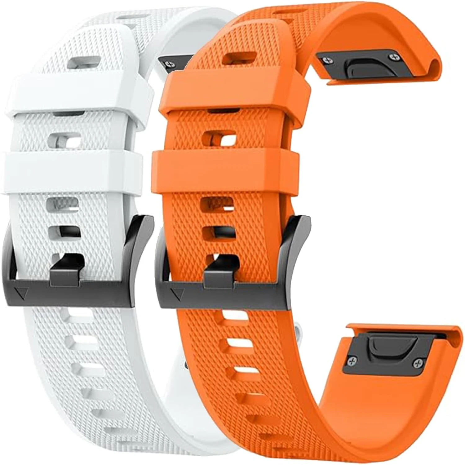 Stylish, durable, and waterproof 2 pack compatible watch bands - essential upgrade for Garmin 5/6/7 Series QuickFit 22mm bands.