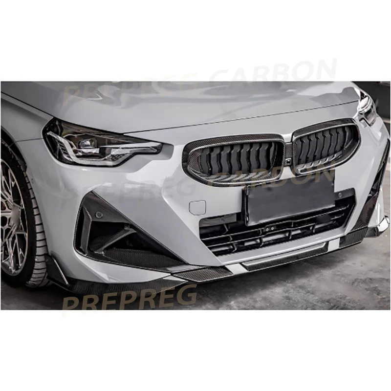 

Накладка-спойлер на передний бампер из карбона для BMW 2 серии G42 M235i 2022+ (FRP)